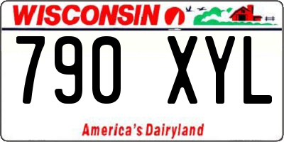 WI license plate 790XYL