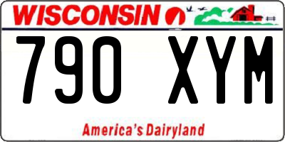 WI license plate 790XYM