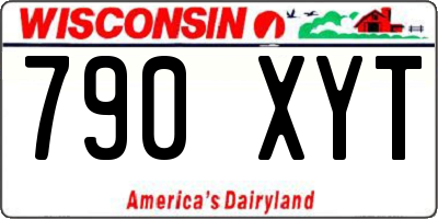 WI license plate 790XYT