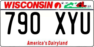 WI license plate 790XYU