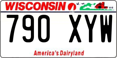 WI license plate 790XYW