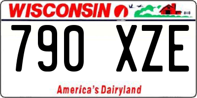 WI license plate 790XZE