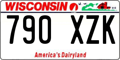 WI license plate 790XZK