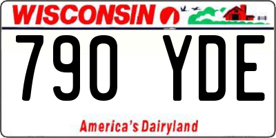 WI license plate 790YDE