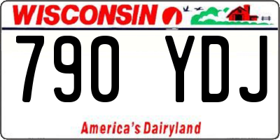 WI license plate 790YDJ