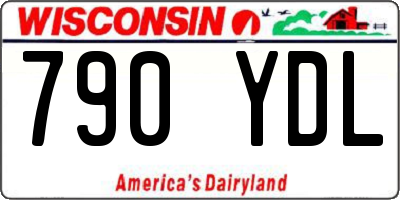 WI license plate 790YDL