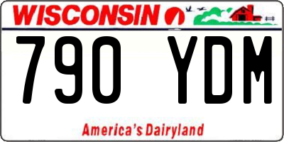 WI license plate 790YDM
