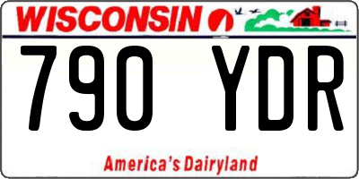 WI license plate 790YDR