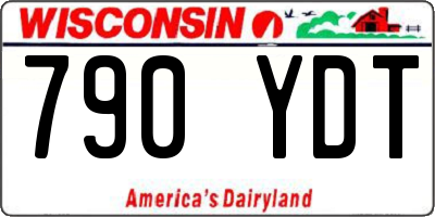 WI license plate 790YDT