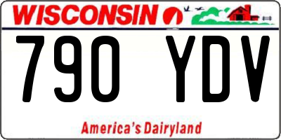 WI license plate 790YDV