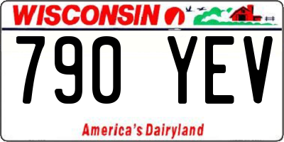 WI license plate 790YEV