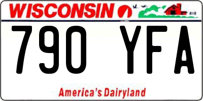 WI license plate 790YFA