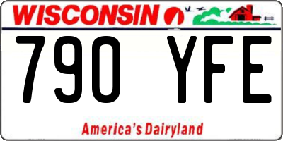 WI license plate 790YFE