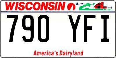 WI license plate 790YFI