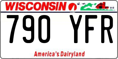 WI license plate 790YFR