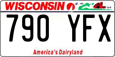 WI license plate 790YFX