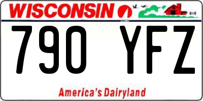 WI license plate 790YFZ