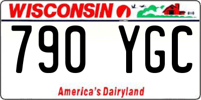 WI license plate 790YGC