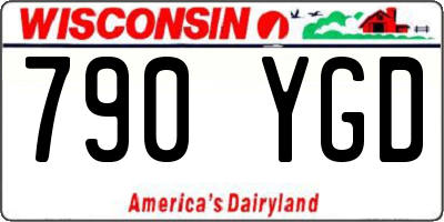 WI license plate 790YGD