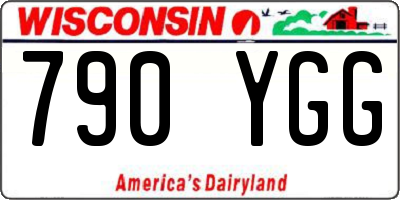 WI license plate 790YGG