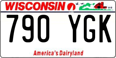 WI license plate 790YGK
