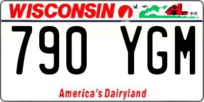 WI license plate 790YGM