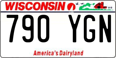 WI license plate 790YGN