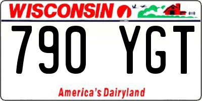 WI license plate 790YGT