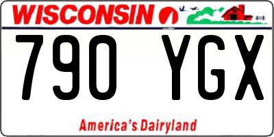 WI license plate 790YGX