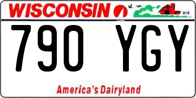WI license plate 790YGY
