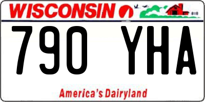 WI license plate 790YHA