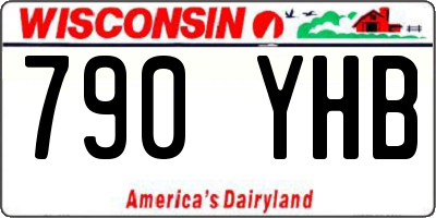 WI license plate 790YHB