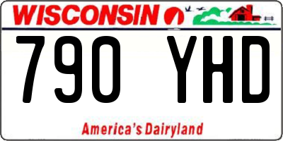 WI license plate 790YHD