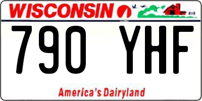 WI license plate 790YHF