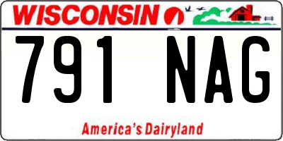 WI license plate 791NAG