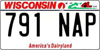 WI license plate 791NAP