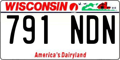 WI license plate 791NDN