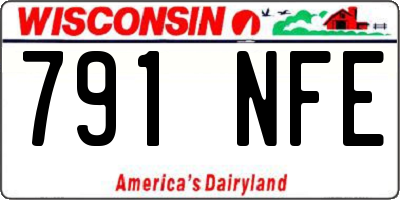 WI license plate 791NFE