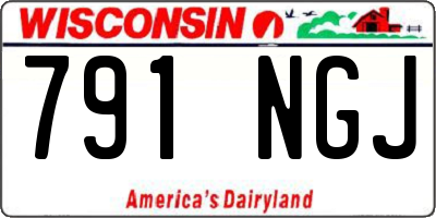 WI license plate 791NGJ