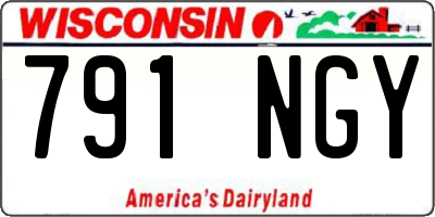 WI license plate 791NGY