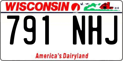 WI license plate 791NHJ