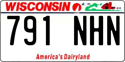 WI license plate 791NHN