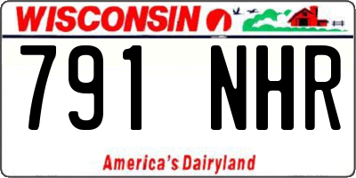 WI license plate 791NHR