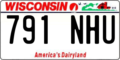 WI license plate 791NHU