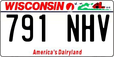 WI license plate 791NHV