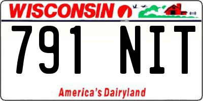 WI license plate 791NIT