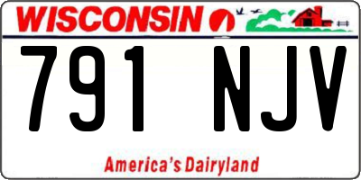 WI license plate 791NJV