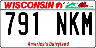 WI license plate 791NKM