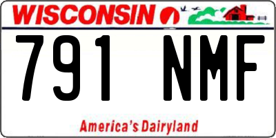 WI license plate 791NMF