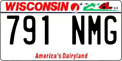 WI license plate 791NMG